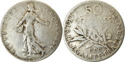 World Coins - Coin, France, Semeuse, 50 Centimes, 1900, Paris, , Silver, KM:854