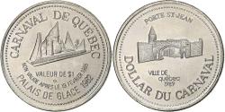 World Coins - Canada, Dollar, Carnaval de Québec, 1989, Cupronickel, Porte Saint-Jean