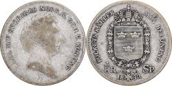 World Coins - Sweden, Carl XIV Johan, 1/8 Riksdaler, 1832, Stockholm, Silver,