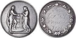 World Coins - France, Medal, Médaille de mariage, 1884, , Silver