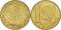 World Coins - Coin, San Marino, 200 Lire, 1996, , Aluminum-Bronze, KM:356