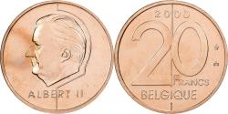 World Coins - Belgium, Albert II, 20 Francs, 2000, Brussels, Nickel-brass, , KM:191