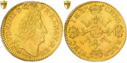 World Coins - France, Louis XIV, Louis d'or au 4 L, 1694, Strasbourg, reformed, Gold, PCGS