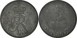 World Coins - Coin, Denmark, Frederik IX, 5 Öre, 1951, Copenhagen, , Zinc, KM:843.1