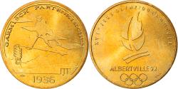 World Coins - France, Token, Jeux Olympiques d'Albertville, Garmisch Partenkirchen, Sports &