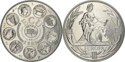 World Coins - France, Medal, Ecu Europa, Europe Assise, Politics, 1981,