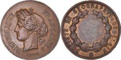 World Coins - France, Medal, Société de Géographie de l'Ain, Oudiné, , Bronze