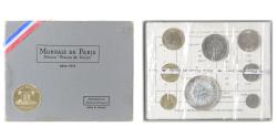World Coins - France, Coffret 1 c. à 50 frs., 1973, Monnaie de Paris, FDC,