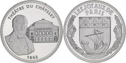 World Coins - France, Medal, Les Joyaux de Paris, Théâtre du Châtelet, Silver,