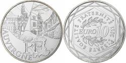 World Coins - France, 10 Euro, Euros des régions, Auvergne, 2011, Paris, Silver,