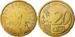 World Coins - Slovenia, 20 Euro Cent, BU, 2008, Vantaa, Nordic gold, , KM:72