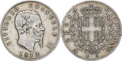 World Coins - Italy, Vittorio Emanuele II, 5 Lire, 1872, Milan, Silver, , KM:8.3