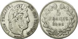 World Coins - Coin, France, Louis-Philippe, 5 Francs, 1835, Lyon, , Silver, KM:749.4