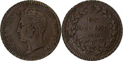 World Coins - Monaco, Honore V, Decime, 1838, Monaco, Fautée, Bronze,