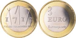 World Coins - Slovenia, 3 Euro, 2013, 1713 VELIKI TOLMONSKI PUNT, , Bi-Metallic