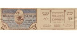 World Coins - Banknote, Austria, Schonbichl, 50 Heller, champs, 1920 UNC(63) Mehl:FS 969I