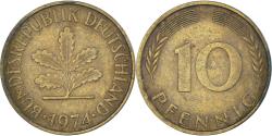 World Coins - Coin, Germany, 10 Pfennig, 1974