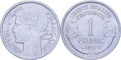 World Coins - France, Franc, Morlon, 1957, Beaumont - Le Roger, Aluminum, , KM:885a.2