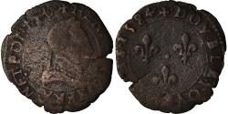World Coins - Coin, France, Henri III, Double Tournois, 1584, Dijon, , Copper