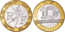 World Coins - Coin, France, Génie, 10 Francs, 2001, Paris, Proof, , Bi-Metallic