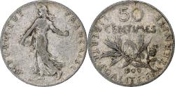 World Coins - France, 50 Centimes, Semeuse, 1900, Paris, Silver, , Gadoury:420