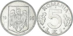 World Coins - Romania, 5 Lei, 1995