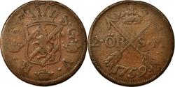 World Coins - Coin, Sweden, Adolf Frederick, 2 Ore, S.M., 1759, , Copper, KM:461