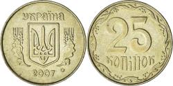 World Coins - Ukraine, 25 Kopiyok, 2007