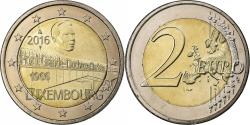 World Coins - Luxembourg, 2 Euro, Grand Duchess Charlotte Bridge, 2016, Pessac, Bi-Metallic