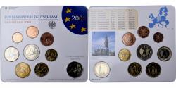 World Coins - Germany, 1 Cent to 2 Euro, Hambourg, 2008, Munich,