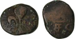 World Coins - French India, Louis XV, Doudou, n.d. (1715-1774), Pondicherry, Bronze,