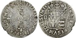 World Coins - France, Louis XIII, 1/4 Ecu de Béarn, 1629, Saint-Palais, Silver,