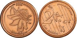 World Coins - Martinique, 2 Euro Cent, Fantasy euro patterns, Essai-Trial, Proof, 2005