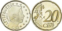 World Coins - Luxembourg, 20 Euro Cent, 2004, Utrecht, , Brass, KM:79