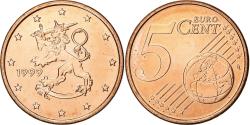 World Coins - Finland, 5 Euro Cent, 1999, Vantaa, Copper Plated Steel, , KM:100