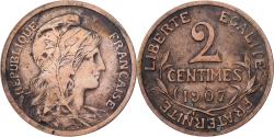 World Coins - France, 2 Centimes, Dupuis, 1907, Paris, Bronze, , Gadoury:107, KM:841