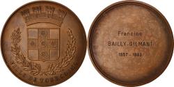 World Coins - France, Medal, Ville de Tourcoing, Politics, Society, War, 1983,