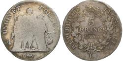 World Coins - Coin, France, Union et Force, 5 Francs, An 6/5, Bayonne, , Silver