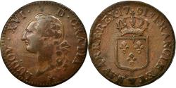 World Coins - Coin, France, Louis XVI, Sol ou sou, Sol, 1791, Lille, , Copper