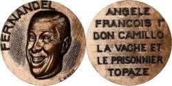 World Coins - France, Medal, Fernandel, Bronze, Gibert,
