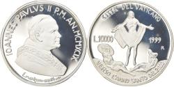 World Coins - Coin, VATICAN CITY, John Paul II, 10000 Lire, 1999, Rome, Proof,