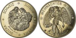 World Coins - Switzerland, Token, 5 Ecu, Weihnachten, 1995, Simone Erni,