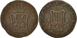 World Coins - Coin, Spain, CATALONIA, Isabel II, 6 Quartos, 1843, Barcelone,