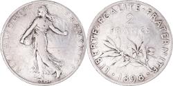 World Coins - Coin, France, Semeuse, 2 Francs, 1898, Paris, , Silver, KM:845.1