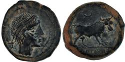 Ancient Coins - Coin, Iberia, Castulo, Semis, Late 2nd century BC, , Bronze