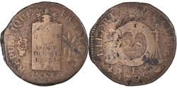 World Coins - Coin, France, 2 sols à la Balance, 1793, Limoges, , Métal de cloche