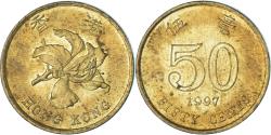 World Coins - Coin, Hong Kong, 50 Cents, 1997