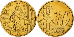 World Coins - France, 10 Euro Cent, 2005, MDP, Série BU, , Nordic gold, KM:1285