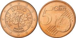 World Coins - Austria, 5 Euro Cent, 2008, Vienna, Copper Plated Steel, , KM:3084