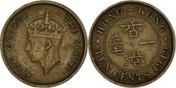 World Coins - Coin, Hong Kong, 10 Cents, 1949